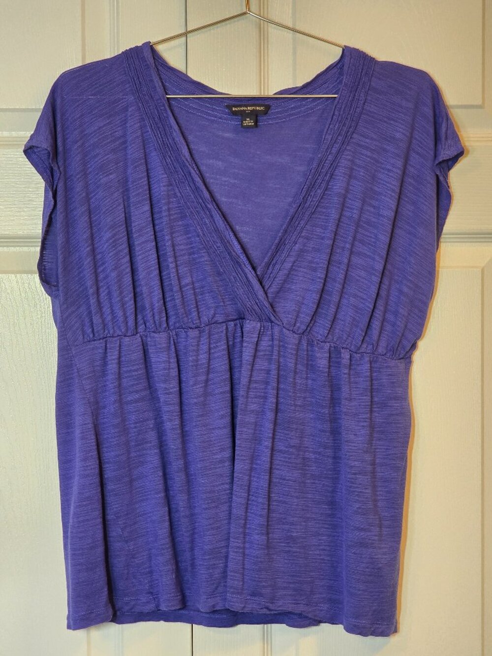 Women's Banana Republic Empire Top, Purple, XL